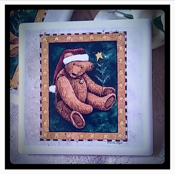 Vintage Stone Art Absorbent Stone Coasters - Picture 2 of 4